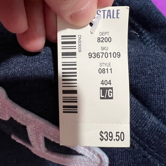 NEW‎ NWT heather navy blue Aeropostale jogger sweats Sz L large - Picture 6 of 8